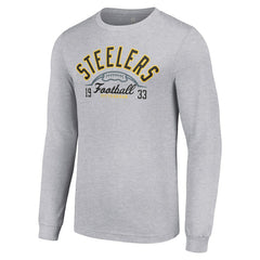 Starter Half Ball Team Long Sleeve T-Shirt - Pittsburgh Steelers T-shirts