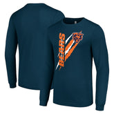 Starter Color Scratch Long Sleeve T-Shirt - Chicago Bears T-shirts