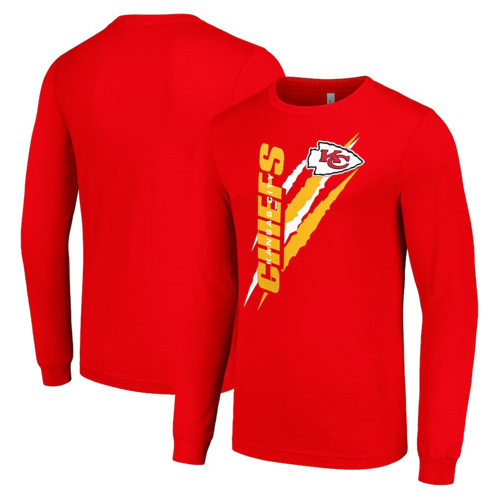 Starter Color Scratch Long Sleeve T-Shirt - Kansas City Chiefs T-shirts