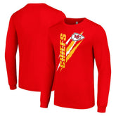 Starter Color Scratch Long Sleeve T-Shirt - Kansas City Chiefs T-shirts