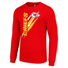 Starter Color Scratch Long Sleeve T-Shirt - Kansas City Chiefs T-shirts