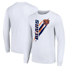 Starter Color Scratch Long Sleeve T-Shirt - Chicago Bears T-shirts