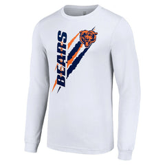 Starter Color Scratch Long Sleeve T-Shirt - Chicago Bears T-shirts