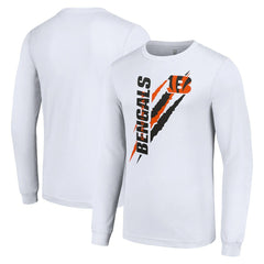 Starter Color Scratch Long Sleeve T-Shirt - Cincinnati Bengals T-shirts