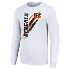 Starter Color Scratch Long Sleeve T-Shirt - Cincinnati Bengals T-shirts