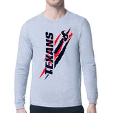 Starter Color Scratch Long Sleeve T-Shirt - Houston Texans T-shirts