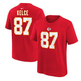 Travis Kelce Preschool Player Name & Number T-Shirt - Kansas City Chiefs T-shirts