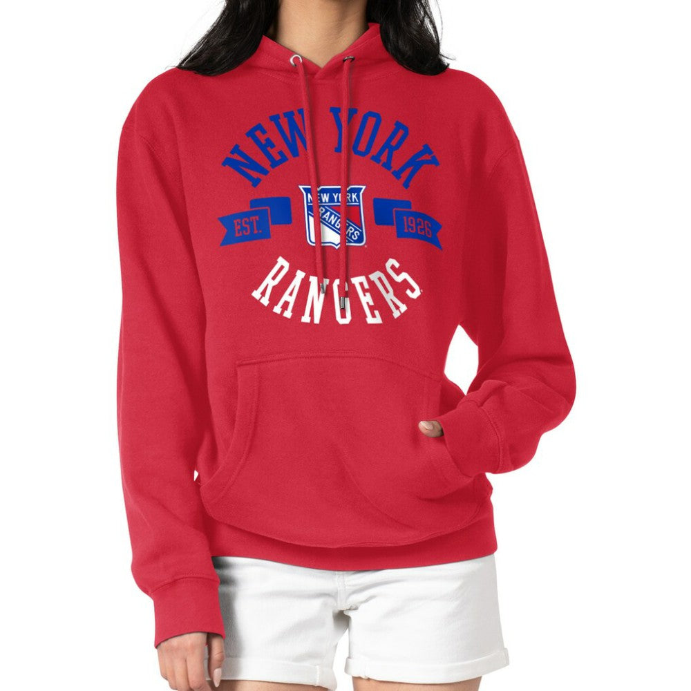 NHL New York Rangers G-III 4Her by Carl Banks Women's City Graphic Fleece Pullover Hoodie