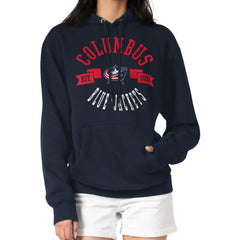 NHL Columbus Blue Jackets G-III 4Her by Carl Banks Women's City Graphic Fleece Pullover Hoodie