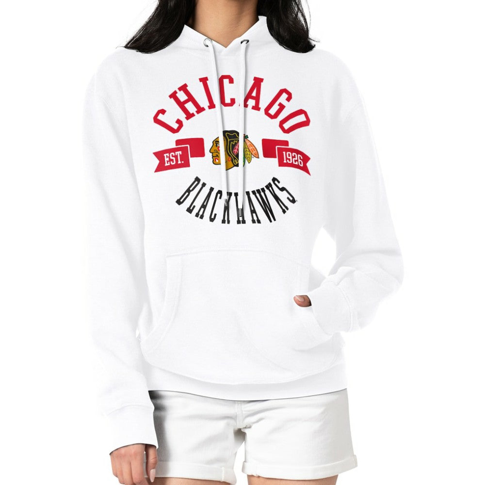 NHL Chicago Blackhawks G-III 4Her by Carl Banks Women's City Graphic Fleece Pullover Hoodie