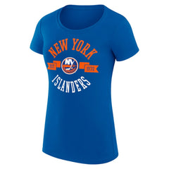 NHL New York Islanders G-III 4Her by Carl Banks Women's Super-Slim Fit Lightweight City Graphic Sport Crewneck T-Shirt