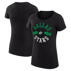 NHL Dallas Stars G-III 4Her by Carl Banks Women's Super-Slim Fit Lightweight City Graphic Sport Crewneck T-Shirt