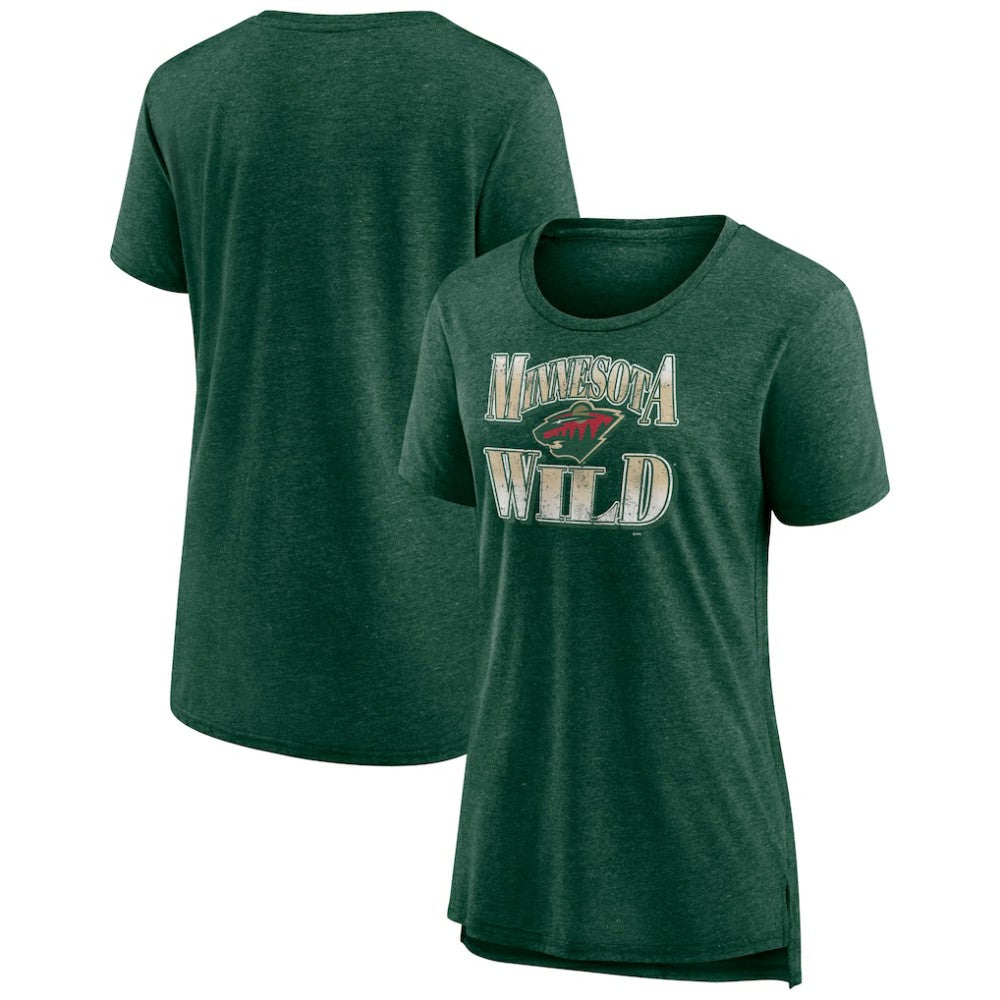 NHL Minnesota Wild Women's Crash the Net Tri-Blend T-Shirt