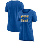 NHL St. Louis Blues Women's Crash the Net Tri-Blend T-Shirt