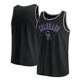 Black Colorado Rockies Fanatics Bet Tank Top