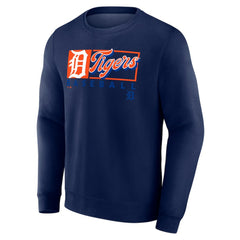 Navy Detroit Tigers Fanatics Focus Fleece Pullover Sweatshirt