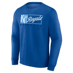 Royal Kansas City Royals Fanatics Focus Fleece Pullover Sweatshirt