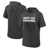 Heather Charcoal Chicago White Sox Fanatics Push Short Sleeve Pullover Hoodie