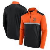 Black San Francisco Giants Fanatics Unstoppable Quarter-Zip Top