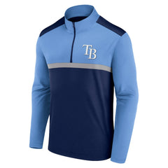 Navy Tampa Bay Rays Fanatics Unstoppable Quarter-Zip Top