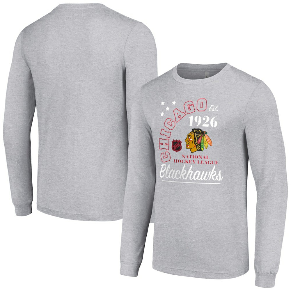 NHL Chicago Blackhawks Starter Arch City Theme Graphic Long Sleeve T-Shirt