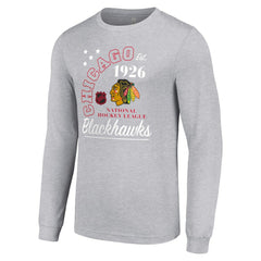 NHL Chicago Blackhawks Starter Arch City Theme Graphic Long Sleeve T-Shirt