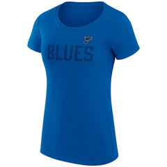 NHL St. Louis Blues G-III 4Her by Carl Banks Women's Super-Slim Fit Lightweight Dot Print Team T-Shirt