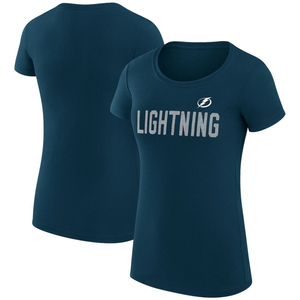 NHL Tampa Bay Lightning G-III 4Her by Carl Banks Women's Super-Slim Fit Lightweight Dot Print Team T-Shirt