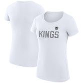 NHL Los Angeles Kings G-III 4Her by Carl Banks Women's Super-Slim Fit Lightweight Dot Print Team T-Shirt