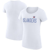 NHL New York Islanders G-III 4Her by Carl Banks Women's Super-Slim Fit Lightweight Dot Print Team T-Shirt