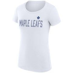 NHL Toronto Maple Leafs G-III 4Her by Carl Banks Women's Super-Slim Fit Lightweight Dot Print Team T-Shirt