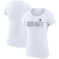 NHL Vegas Golden Knights G-III 4Her by Carl Banks Women's Super-Slim Fit Lightweight Dot Print Team T-Shirt