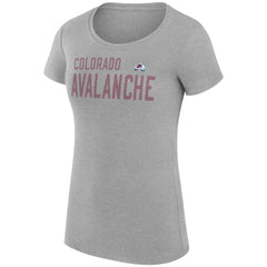 NHL Colorado Avalanche G-III 4Her by Carl Banks Women's Super-Slim Fit Lightweight Dot Print Team T-Shirt