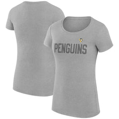 NHL Pittsburgh Penguins G-III 4Her by Carl Banks Women's Super-Slim Fit Lightweight Dot Print Team T-Shirt
