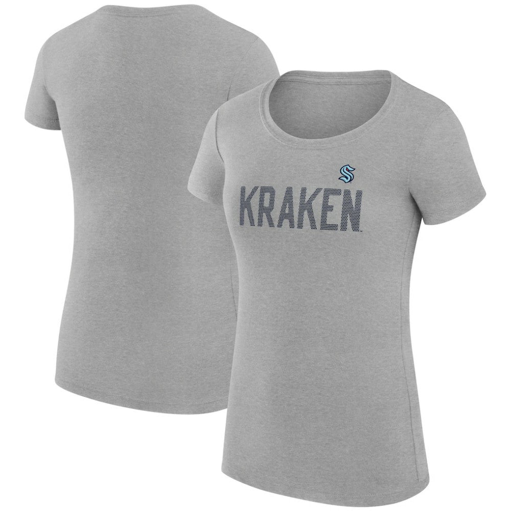 NHL Seattle Kraken G-III 4Her by Carl Banks Women's Super-Slim Fit Lightweight Dot Print Team T-Shirt