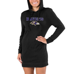 Concepts Sport Women's Gather Long Sleeve Hoodie Nightshirt - Baltimore Ravens Hoodies