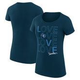 Minnesota Timberwolves G-III 4Her by Carl Banks Women's Super-Slim Fit Lightweight Basketball Love T-Shirt