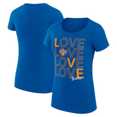 New York Knicks G-III 4Her by Carl Banks Women's Super-Slim Fit Lightweight Basketball Love T-Shirt