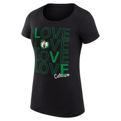Boston Celtics G-III 4Her by Carl Banks Women's Super-Slim Fit Lightweight Basketball Love T-Shirt
