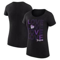 Sacramento Kings G-III 4Her by Carl Banks Women's Super-Slim Fit Lightweight Basketball Love T-Shirt