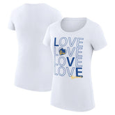 Golden State Warriors G-III 4Her by Carl Banks Women's Super-Slim Fit Lightweight Basketball Love T-Shirt sale