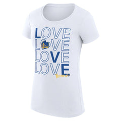 Golden State Warriors G-III 4Her by Carl Banks Women's Super-Slim Fit Lightweight Basketball Love T-Shirt sale