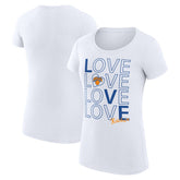 New York Knicks G-III 4Her by Carl Banks Women's Super-Slim Fit Lightweight Basketball Love T-Shirt