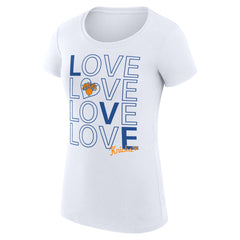 New York Knicks G-III 4Her by Carl Banks Women's Super-Slim Fit Lightweight Basketball Love T-Shirt