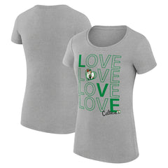 Boston Celtics G-III 4Her by Carl Banks Women's Super-Slim Fit Lightweight Basketball Love T-Shirt