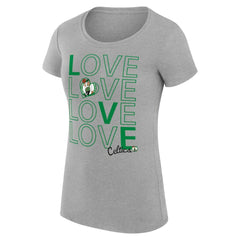 Boston Celtics G-III 4Her by Carl Banks Women's Super-Slim Fit Lightweight Basketball Love T-Shirt