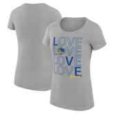 Golden State Warriors G-III 4Her by Carl Banks Women's Super-Slim Fit Lightweight Basketball Love T-Shirt sale