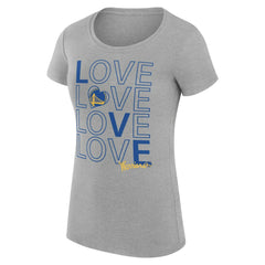 Golden State Warriors G-III 4Her by Carl Banks Women's Super-Slim Fit Lightweight Basketball Love T-Shirt sale
