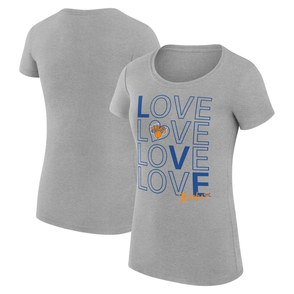New York Knicks G-III 4Her by Carl Banks Women's Super-Slim Fit Lightweight Basketball Love T-Shirt