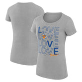 New York Knicks G-III 4Her by Carl Banks Women's Super-Slim Fit Lightweight Basketball Love T-Shirt